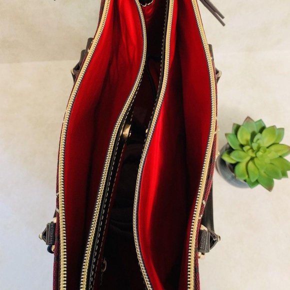 Dooney & Bourke Willa Satchel Bourdeaux NWT - Picture 7 of 7